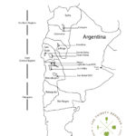 Argentina wine map