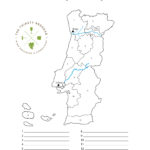Portugal wine map blank